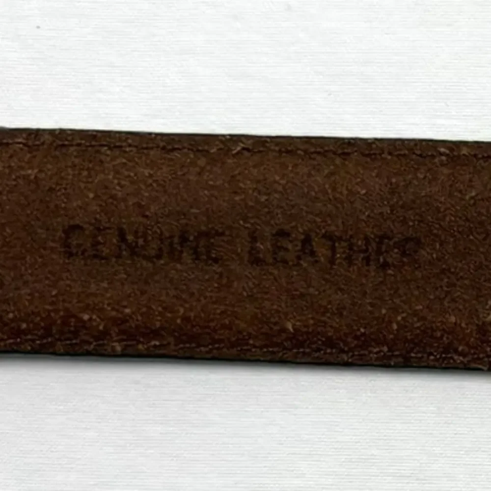 Vintage 90s Donna Katz Leather Western Concho Belt Brown Silver Tone Size M